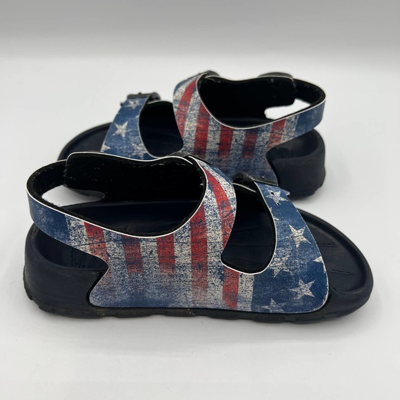 BIRKENSTOCK BIRKIS'S Sandals Stars & Stripes USA Flag Size EU29 - Picture 7 of 10